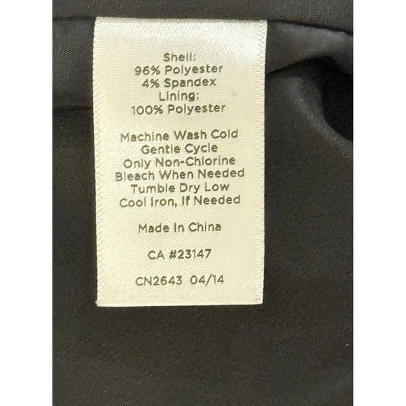 TALBOTS Womens Petite Pencil‎ Skirt Black and White Geo Sz 8P  Lined - Picture 3 of 13